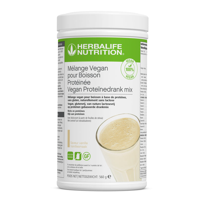 HERBALIFE - Mélange Vegan pour Boisson Protéinée Vanille 560g